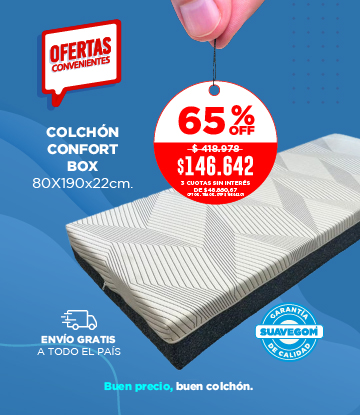 Colchón Suavegom Comfort 23 190x90 - Colchones & Muebles NET